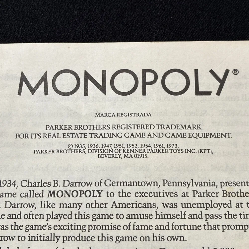 1973 Monopoly Game Replacement Parts Pieces Tokens Instructions Hotel House Dice